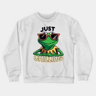 Kermit the frog Just chilling Crewneck Sweatshirt